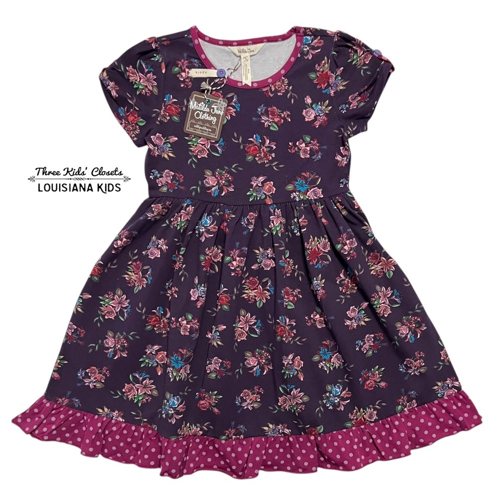 NEW Matilda Jane 8Y Choose Your Own Path World of Wonder Purple Floral Dress